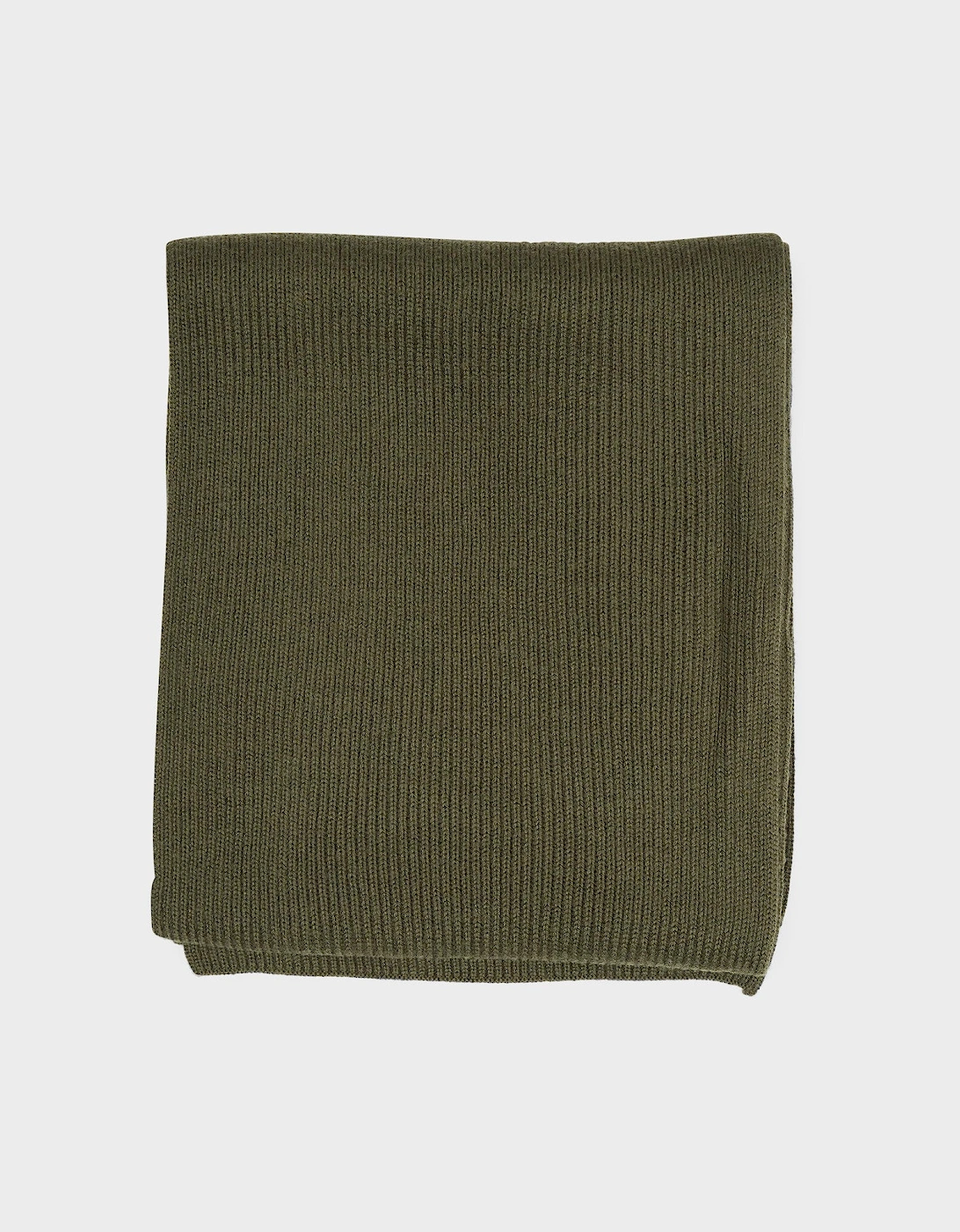 Signature Pony Wool Scarf Army Olive Heather
