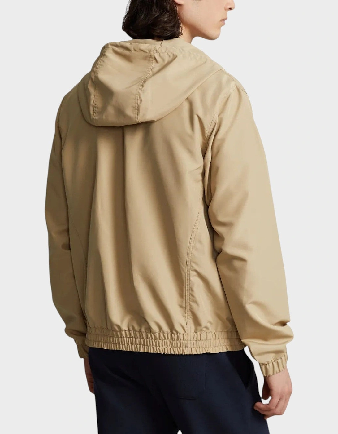 Hooded Embroidered Jacket Khaki
