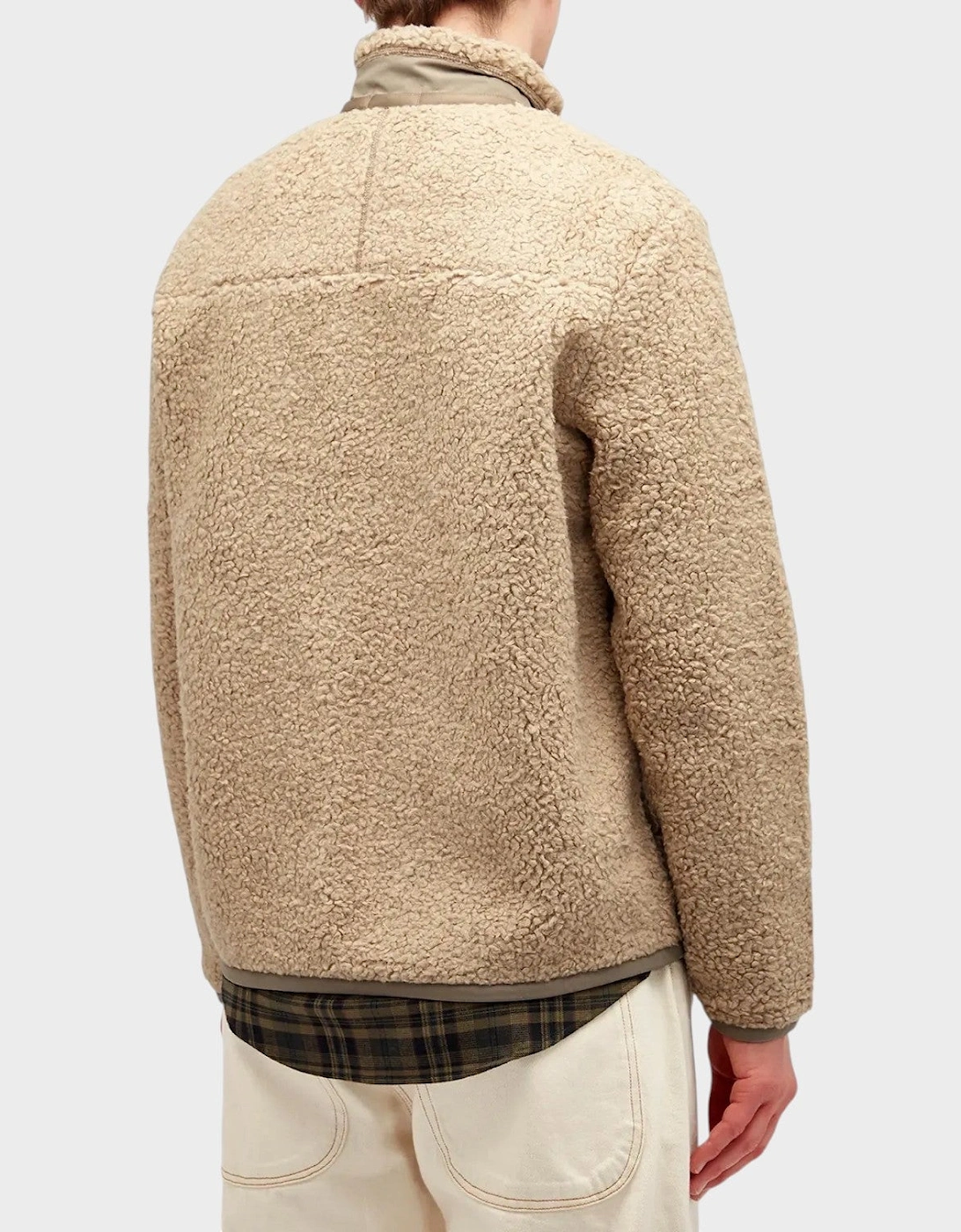 Fleece Zip Jacket Beige Heather