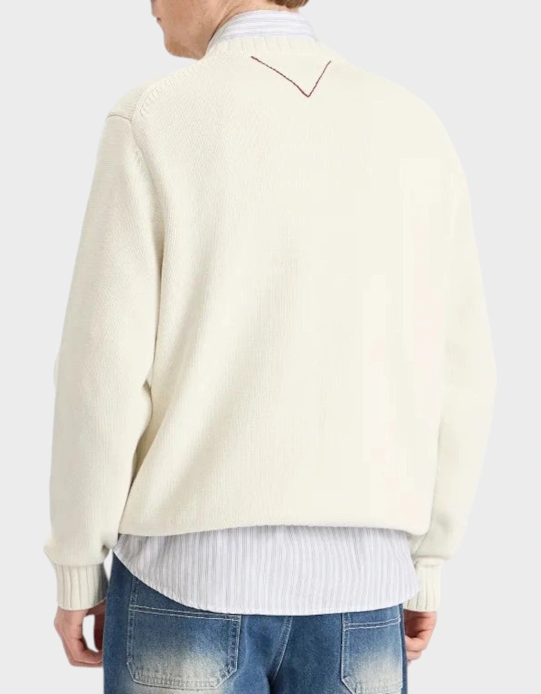 Gi Sailing Crewneck Knit Sweater White