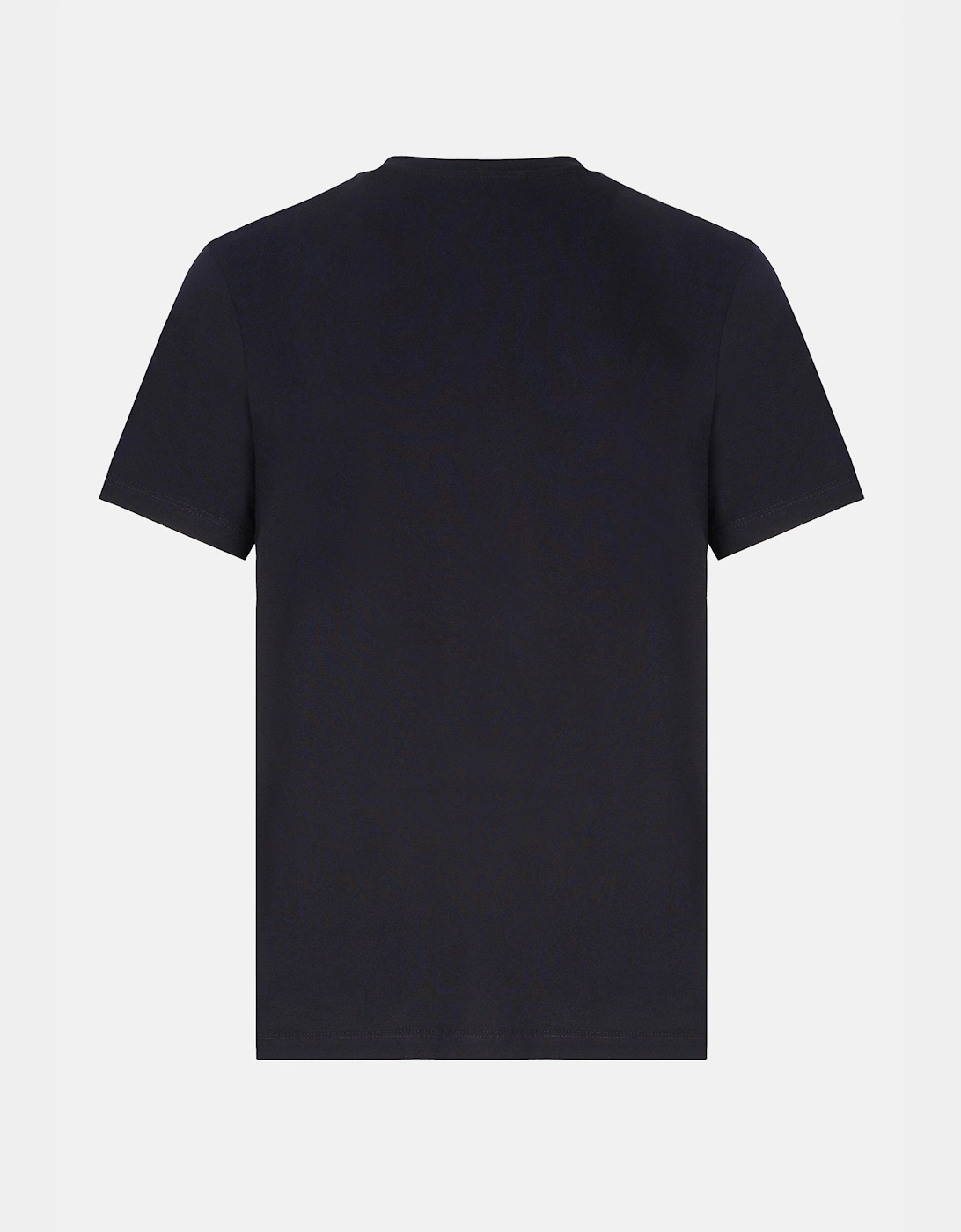 Pure Cotton Jersey Badge T-Shirt Navy