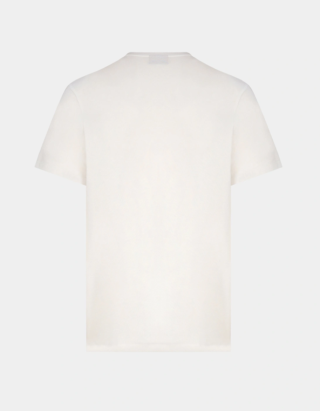 Pure Cotton Jersey Badge T-Shirt White