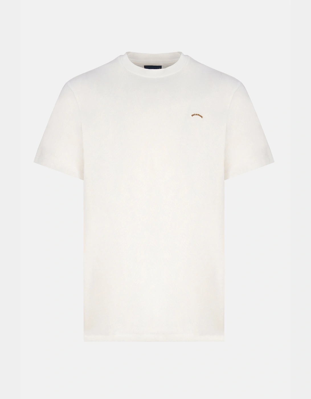 Pure Cotton Jersey Badge T-Shirt White