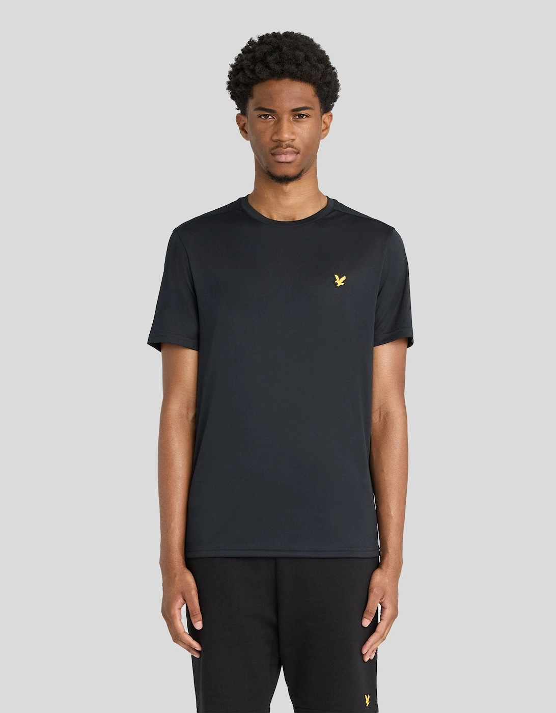 Lyle And Scott Men's Black Sports Technical T-Shirt - Size 34
