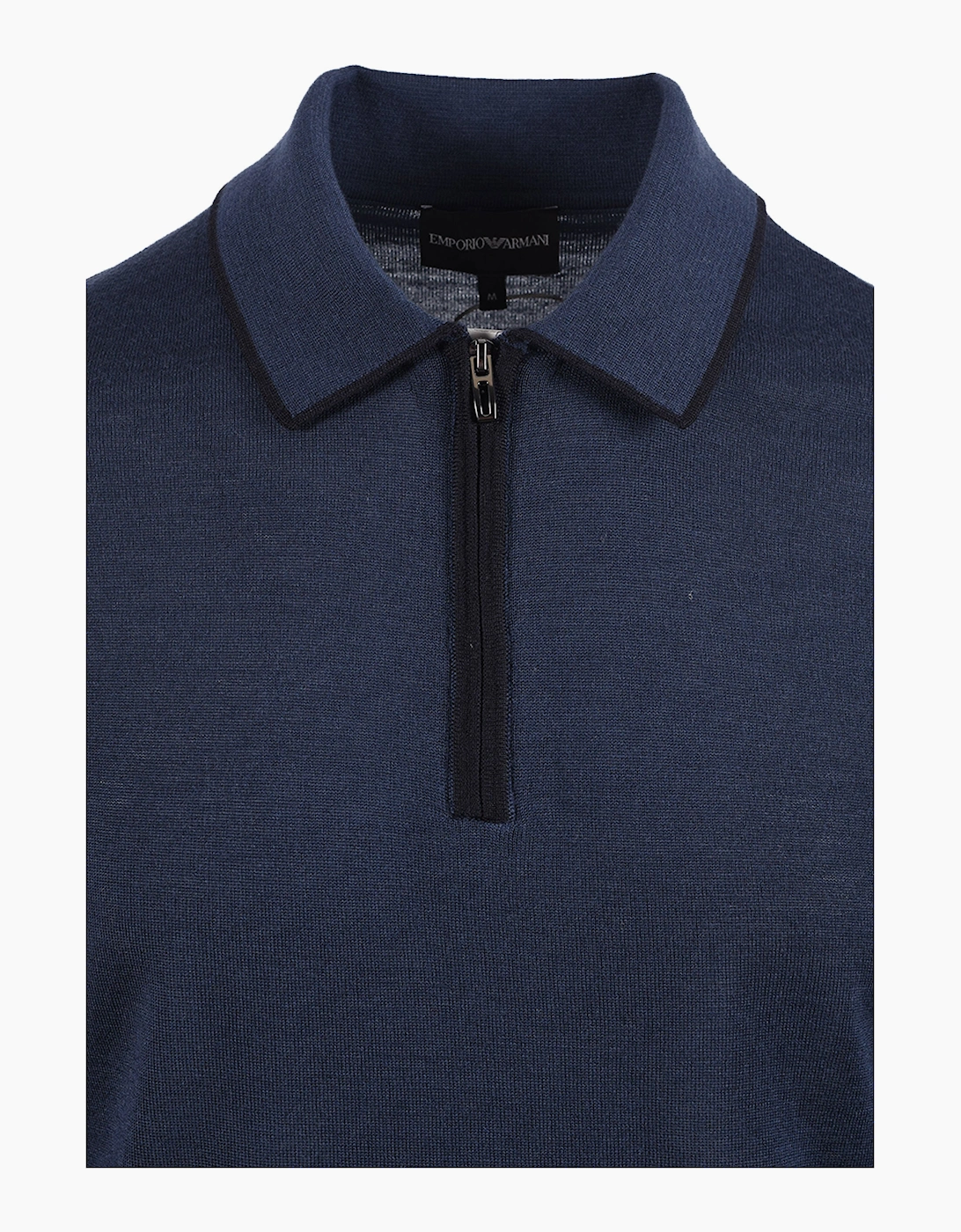 EMPORIO ARMANI ESSENTIAL POLO SWEATSHIRT PERSIAN BLUE