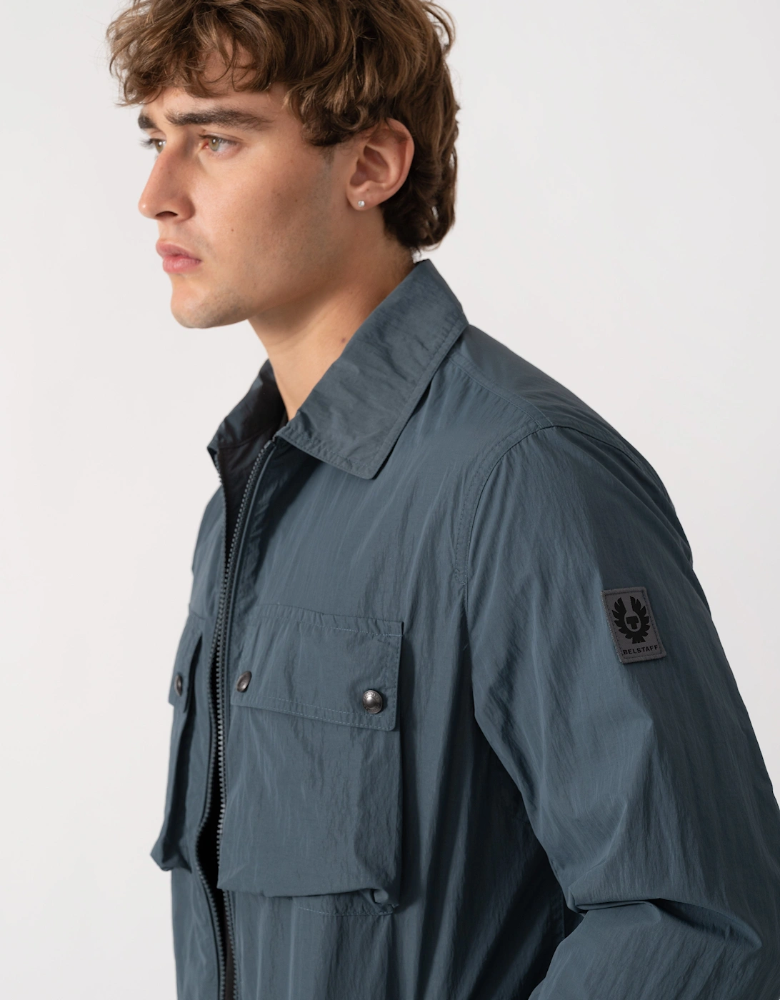 Belstaff Mens Tourer Overshirt - Petrol