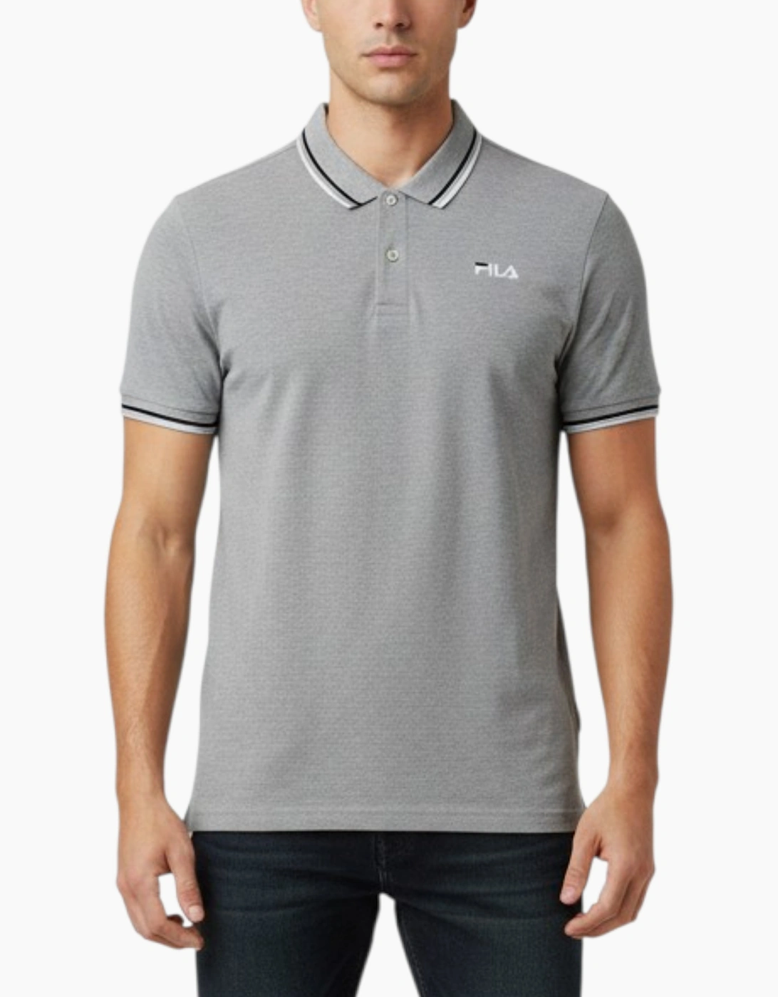 FILA Mens Polo Shirt Short Sleeve Casual Summer Tee Cotton Jersey Sports Golf