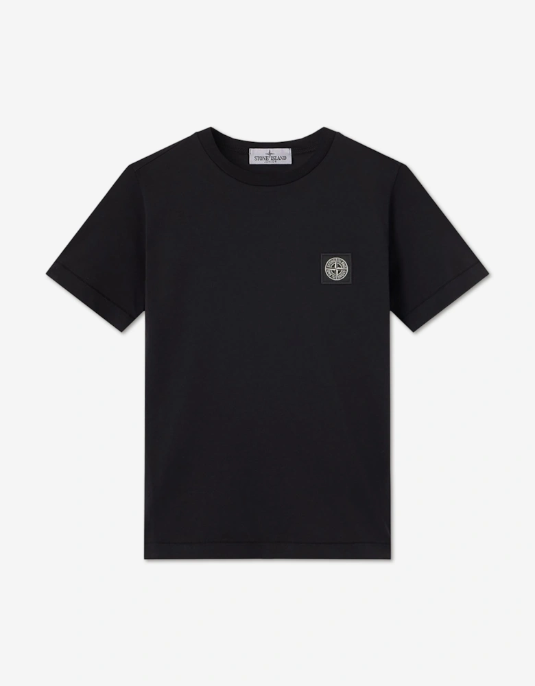 Stone Island Boys 30/1 Cotton Jersey T-Shirt in Black