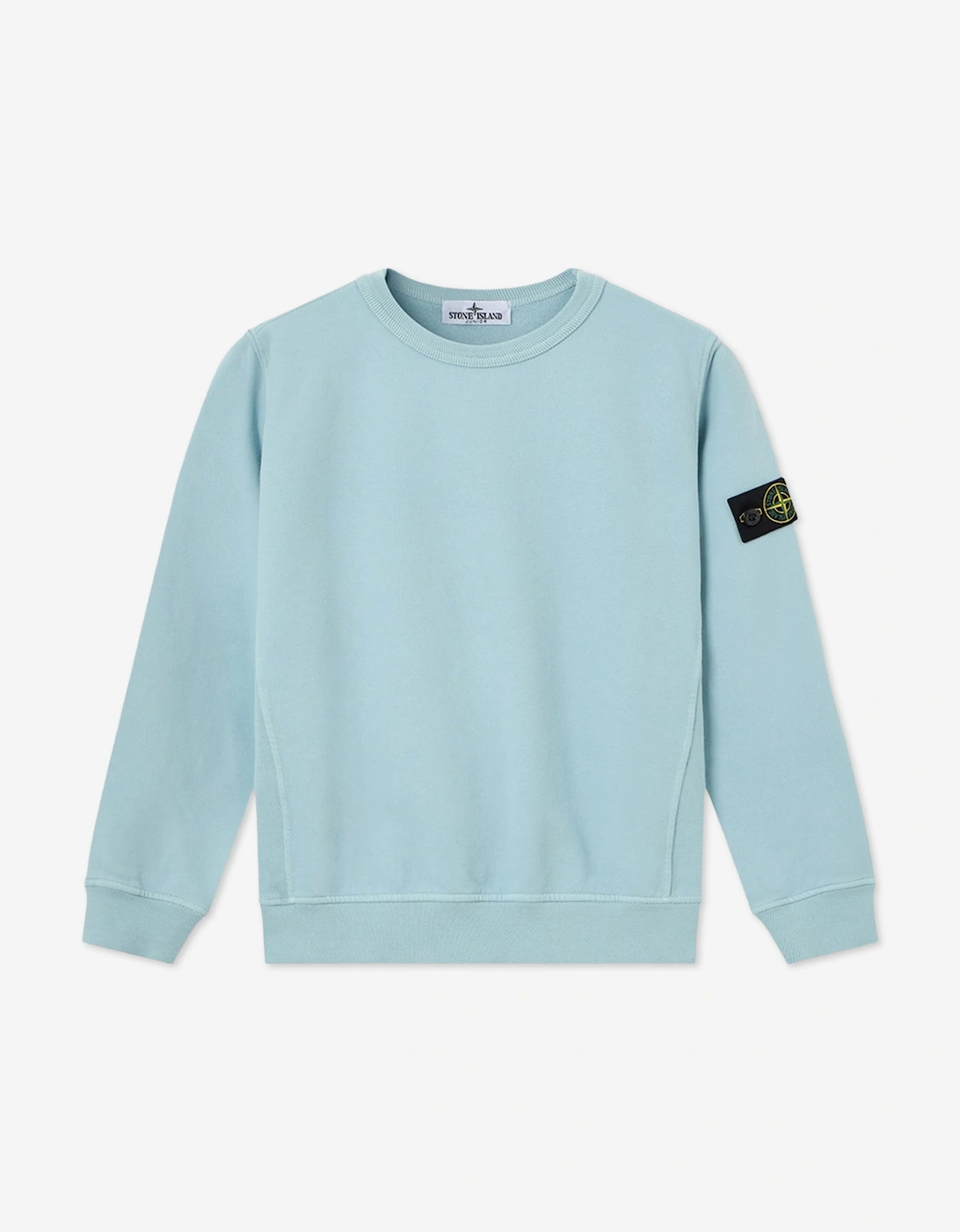 Stone Island Boys Multi Brushed Cotton Fleece Sweatshirt  Blue - Size 2 Years Kids