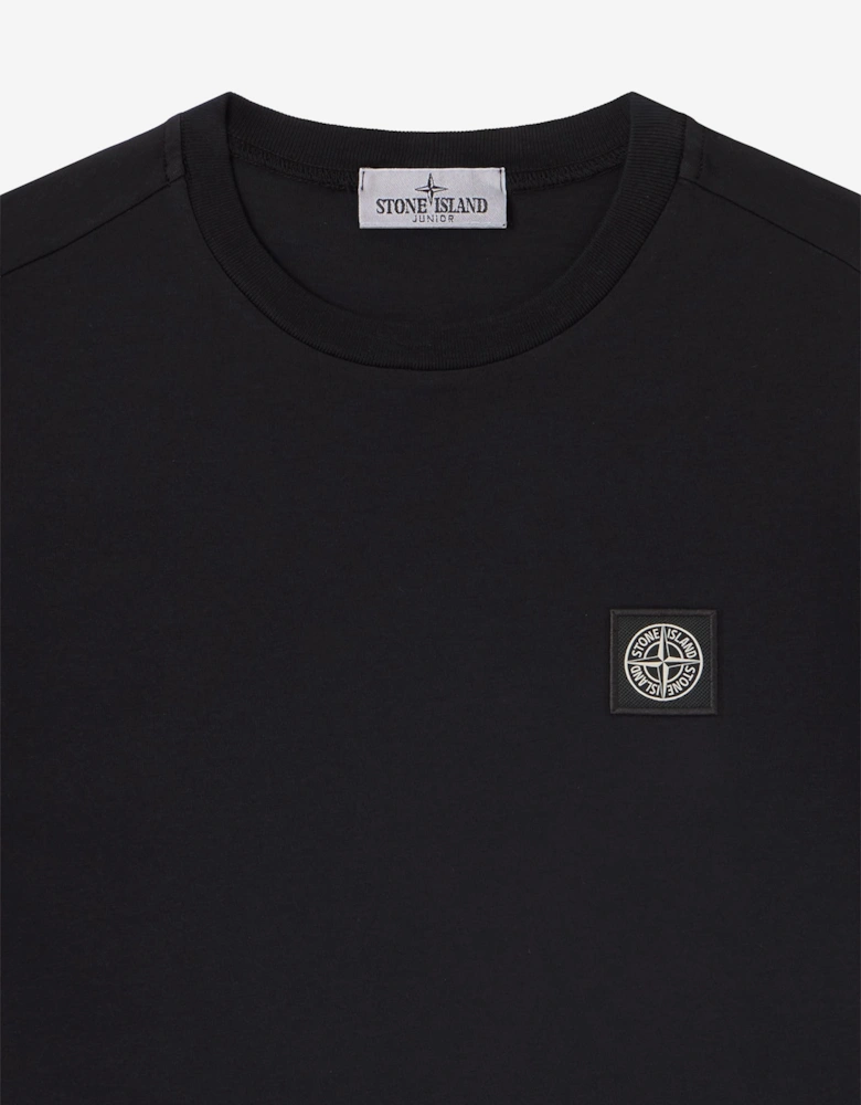 Stone Island Boys 30/1 Cotton Jersey T-Shirt in Black
