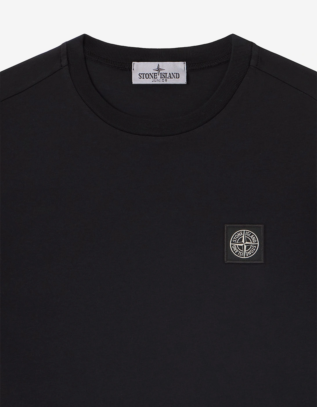 Stone Island Boys 30/1 Cotton Jersey T-Shirt in Black