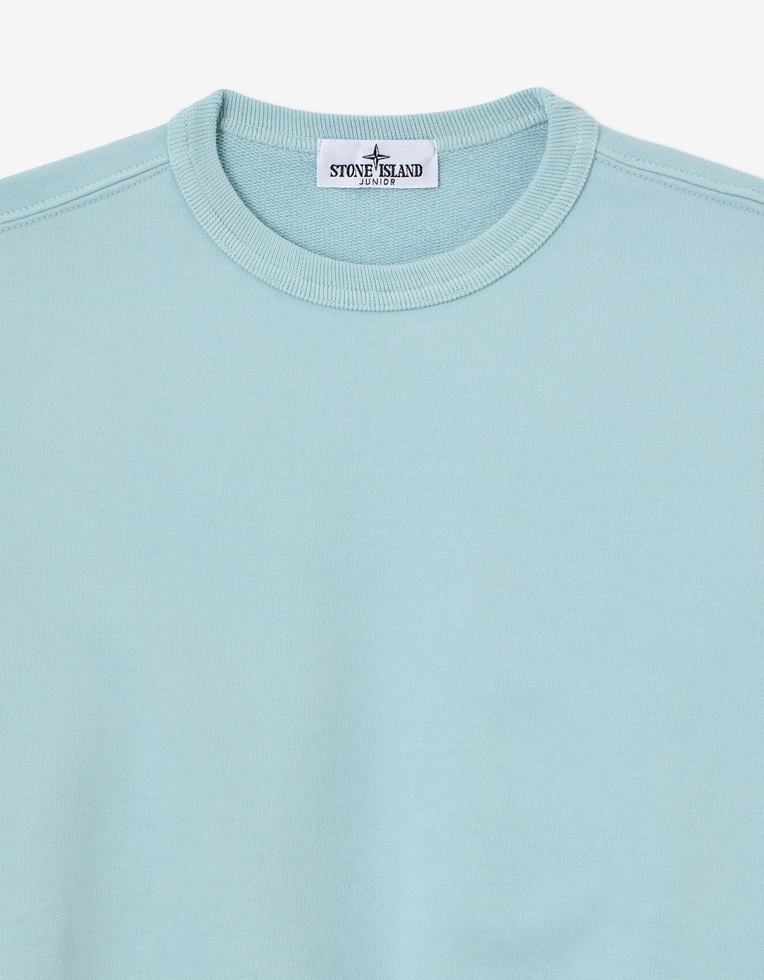 Stone Island Boys Brushed Cotton Fleece Sweatshirt in Blue