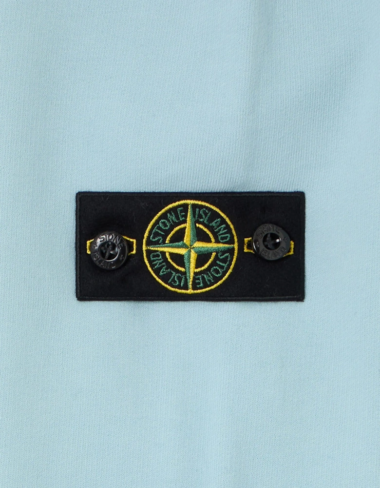 Stone Island Boys Brushed Cotton Fleece Sweatshirt in Blue