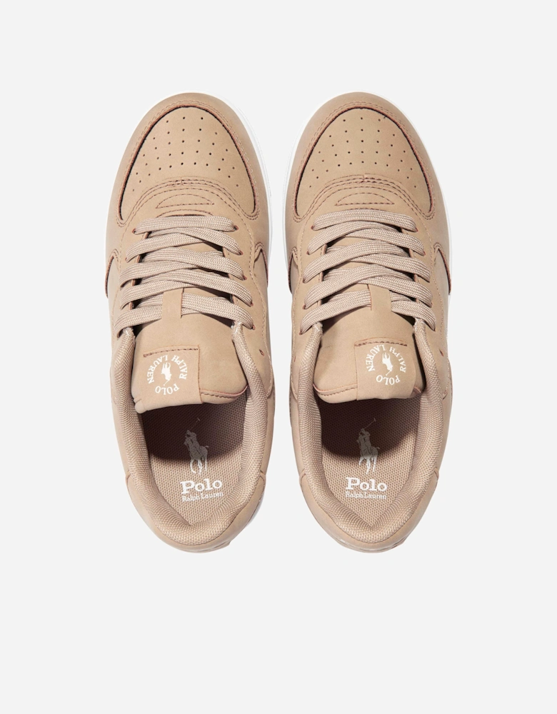 Ralph Lauren Boys Masters Court Trainers in Beige