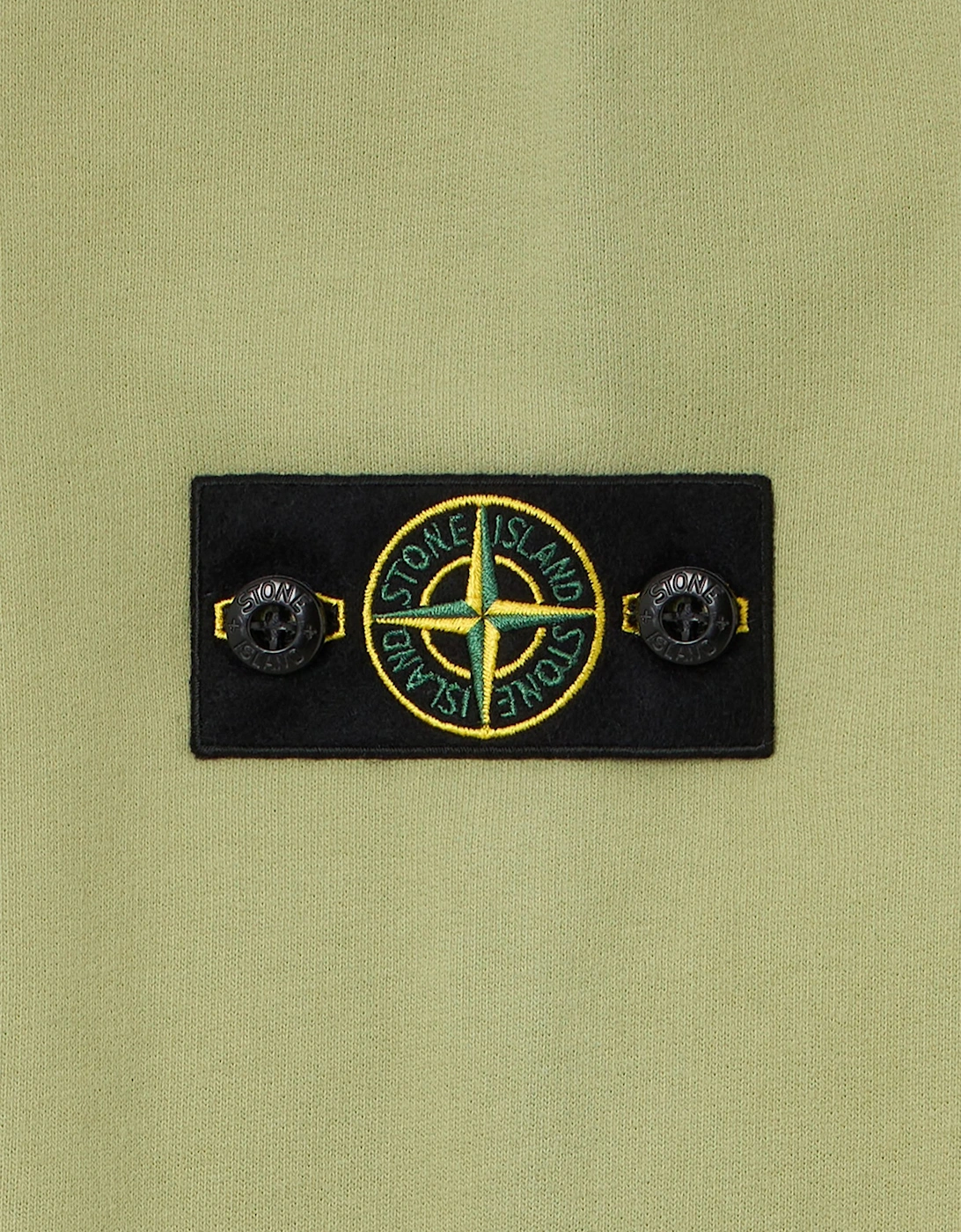 Stone Island Boys Brushed Cotton Fleece Sweatshirt in Green
