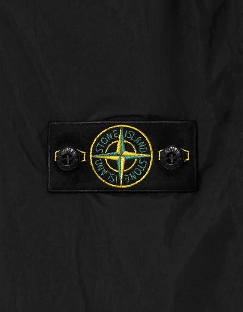 Stone Island Boys Crinkle Reps NY Hooded Jacket in Black