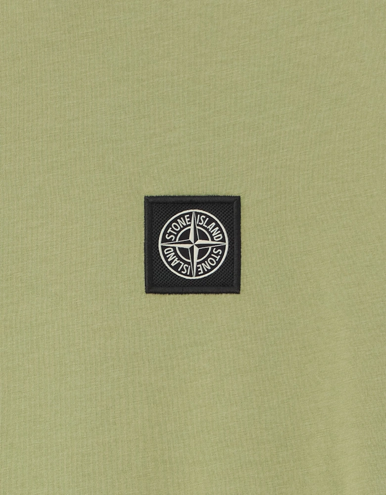 Stone Island Boys 30/1 Cotton Jersey T-Shirt in Green