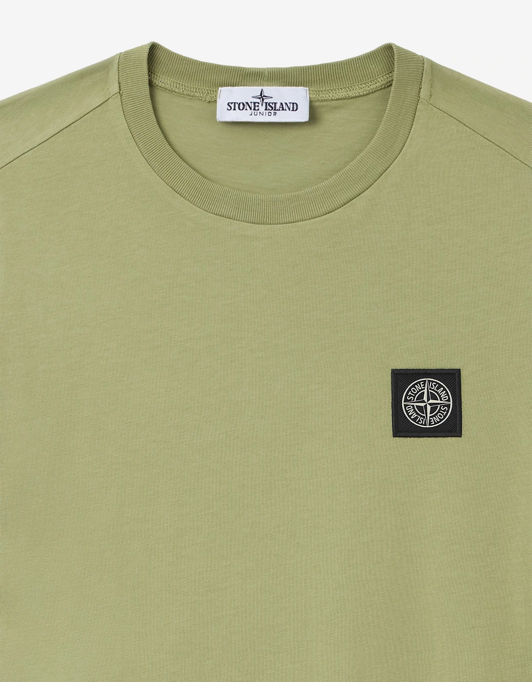 Stone Island Boys 30/1 Cotton Jersey T-Shirt in Green