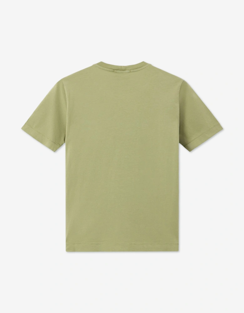 Stone Island Boys 30/1 Cotton Jersey T-Shirt in Green