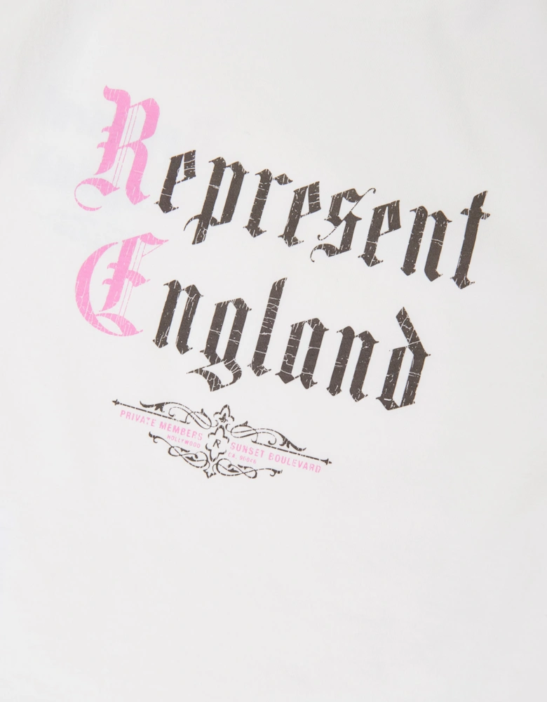 REPRESENT Kids Mini Private Members T-Shirt in Ivory