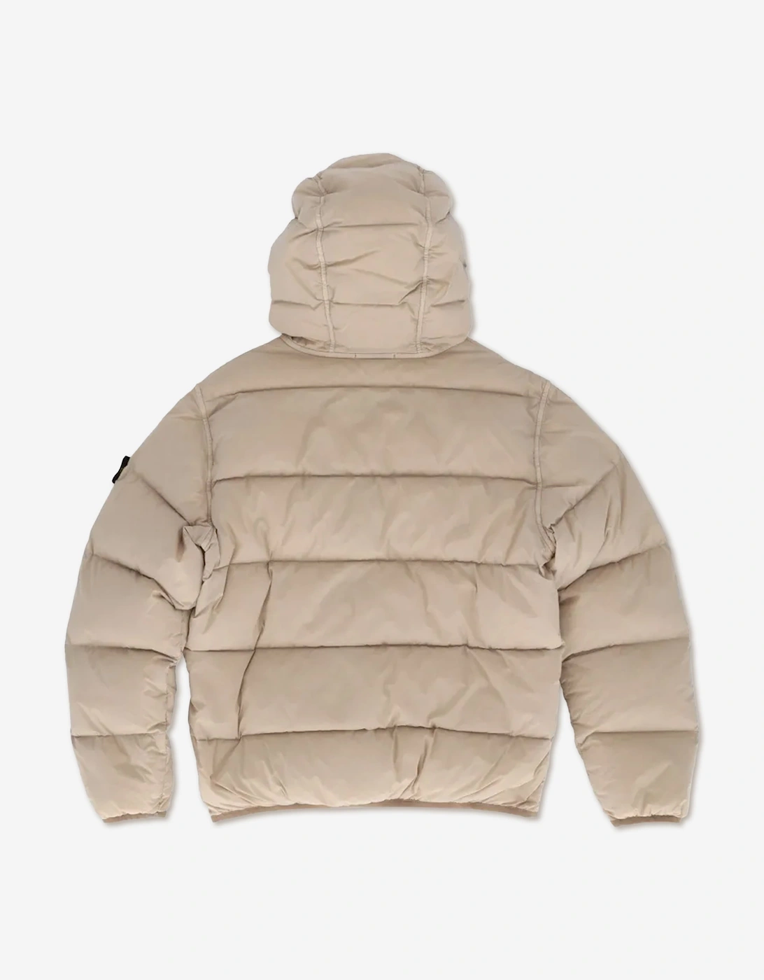 Stone Island Boys Seamless Tunnel Nylon Down Puffer Jacket in Beige