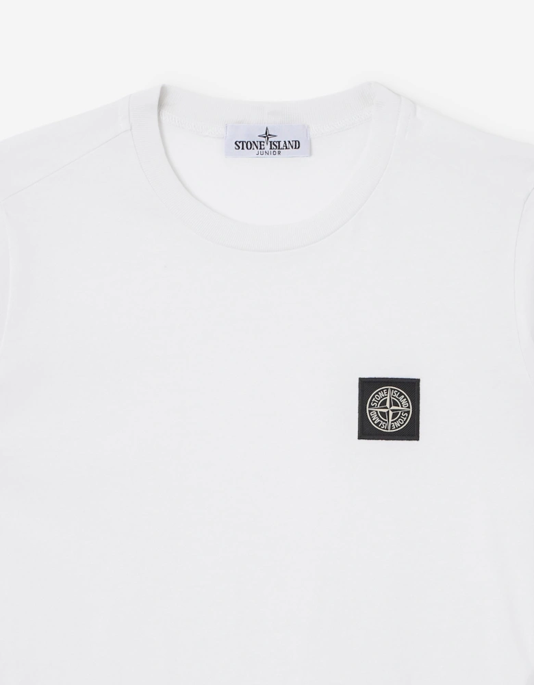 Stone Island Boys 30/1 Cotton Jersey T-Shirt in White