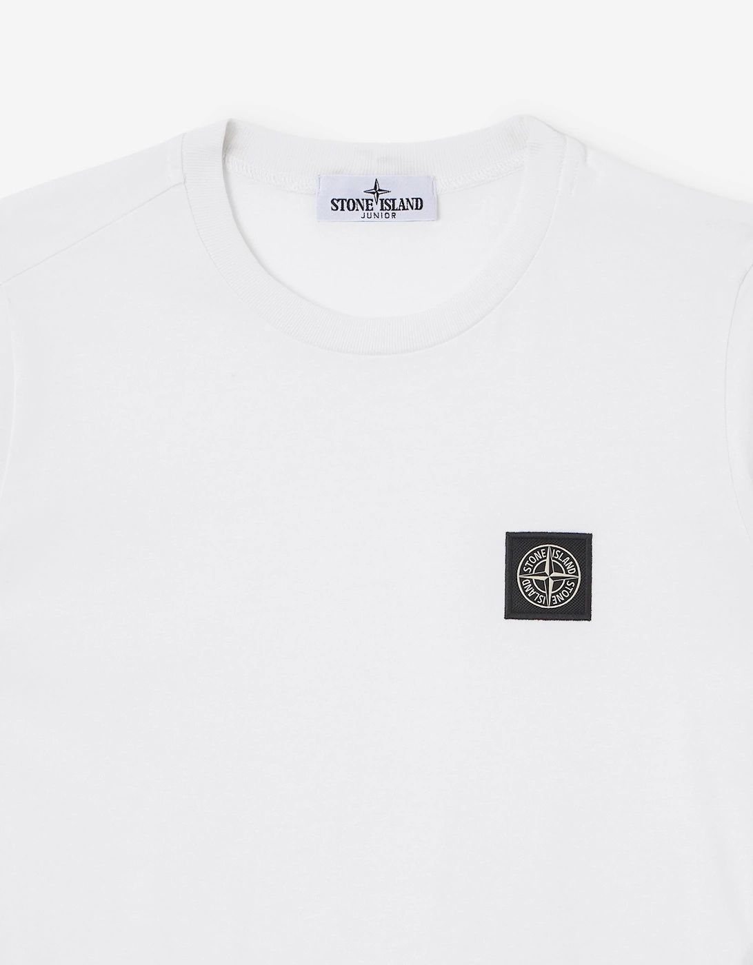 Stone Island Boys 30/1 Cotton Jersey T-Shirt in White