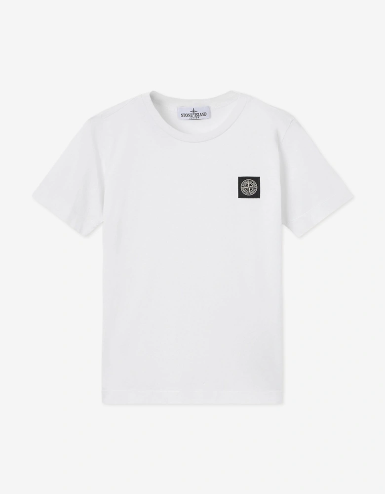 Stone Island Boys 30/1 Cotton Jersey T-Shirt in White
