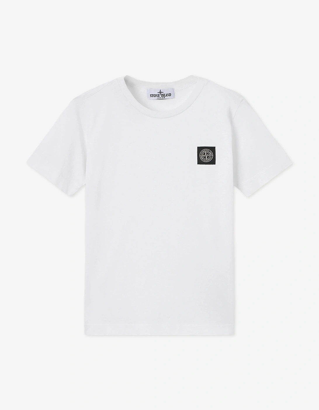 Stone Island Boys White 30/1 Cotton Jersey T-Shirt  - Size 4 Years Kids