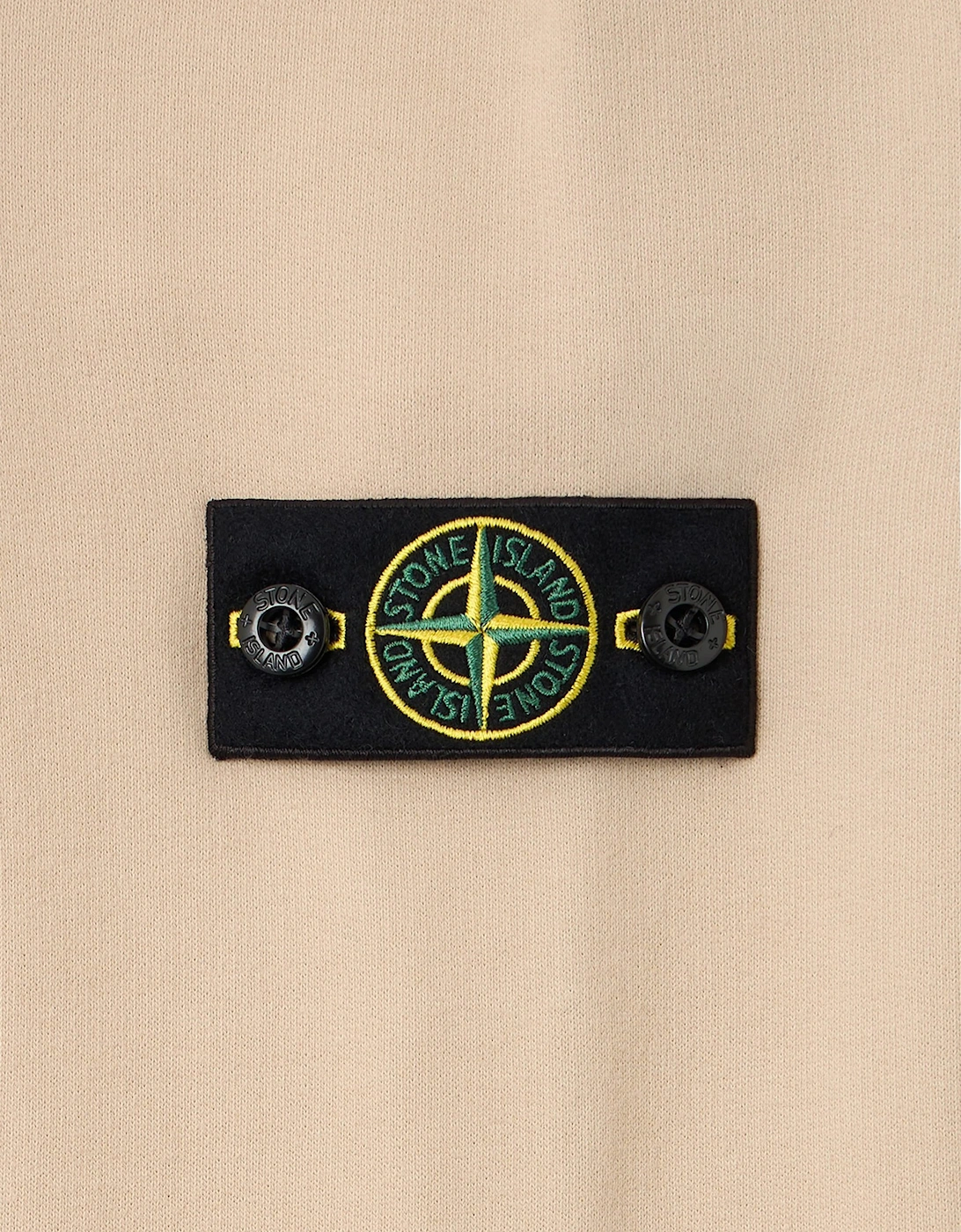 Stone Island Boys Brushed Cotton Fleece Sweatshirt in Beige