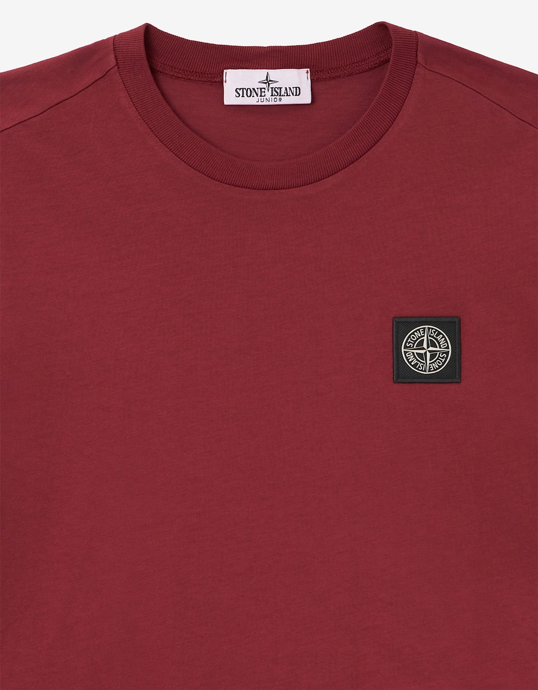 Stone Island Boys 30/1 Cotton Jersey T-Shirt in Red