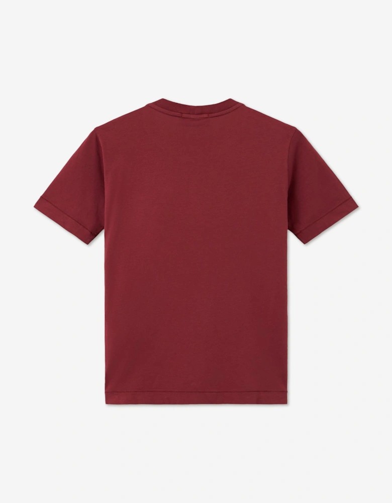 Stone Island Boys 30/1 Cotton Jersey T-Shirt in Red