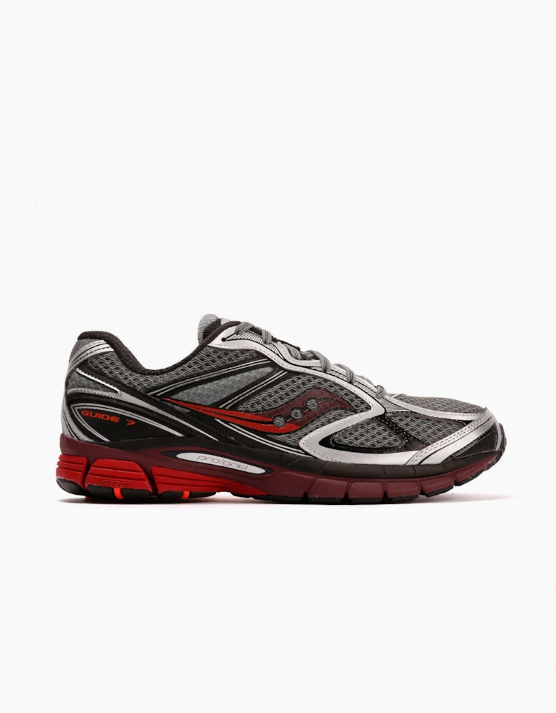 Saucony Progrid Guide 7 Men's Silver/Maroon Trainers