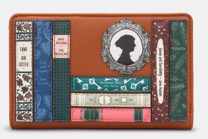 New Disguise Jane Austen Zip Round Purse in Tan Y1089
