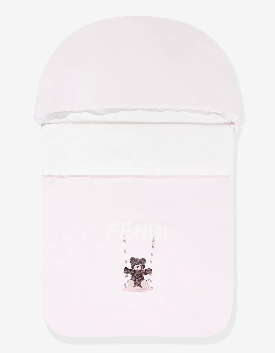 Fendi Baby Girls Bear Logo Nest in Pink (78cm)