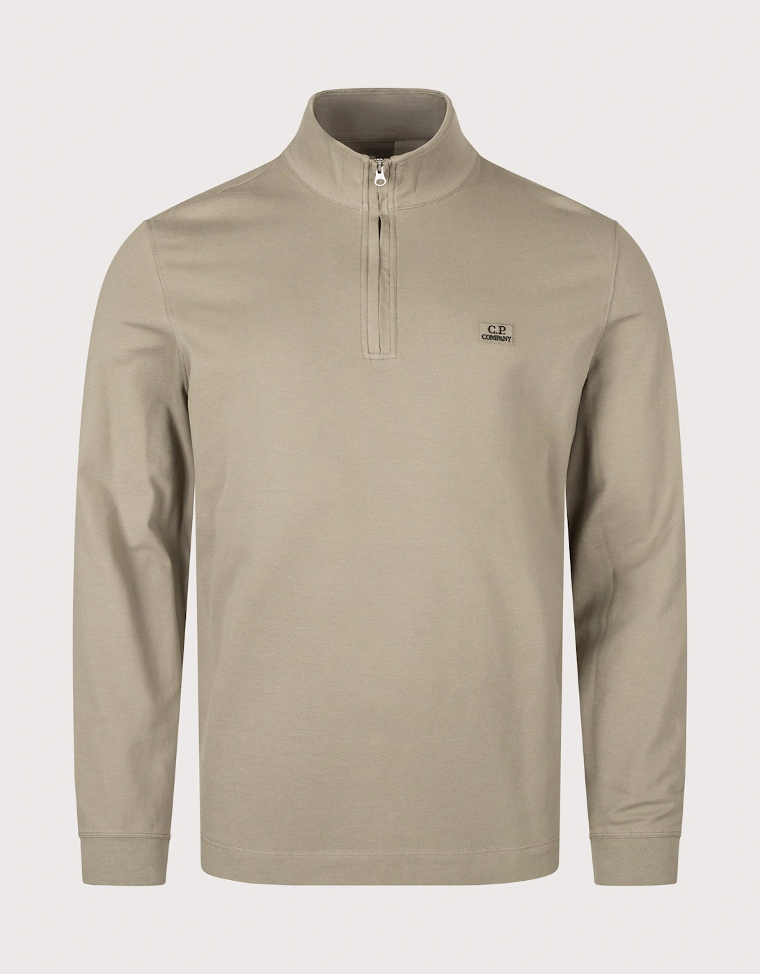Stretch Piquet Quarter Zip Sweatshirt