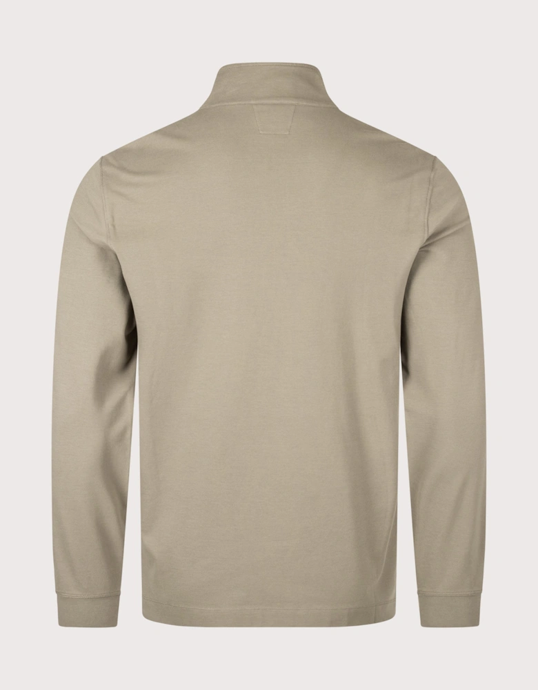 Stretch Piquet Quarter Zip Sweatshirt