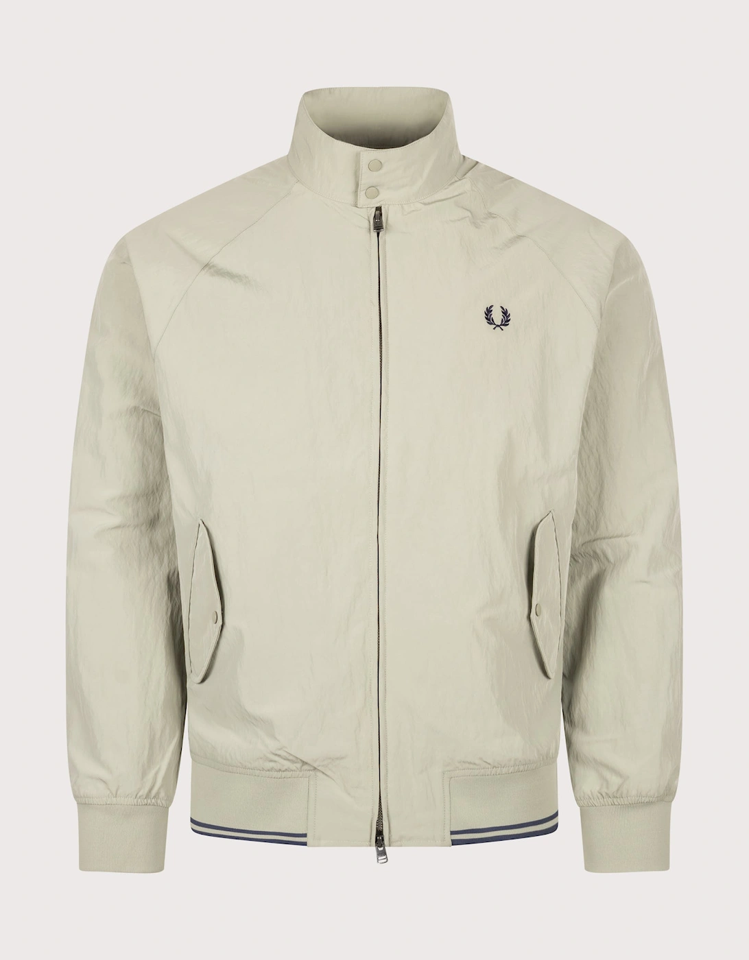 Regular Fit Crinkle Nylon Harrington Jacket