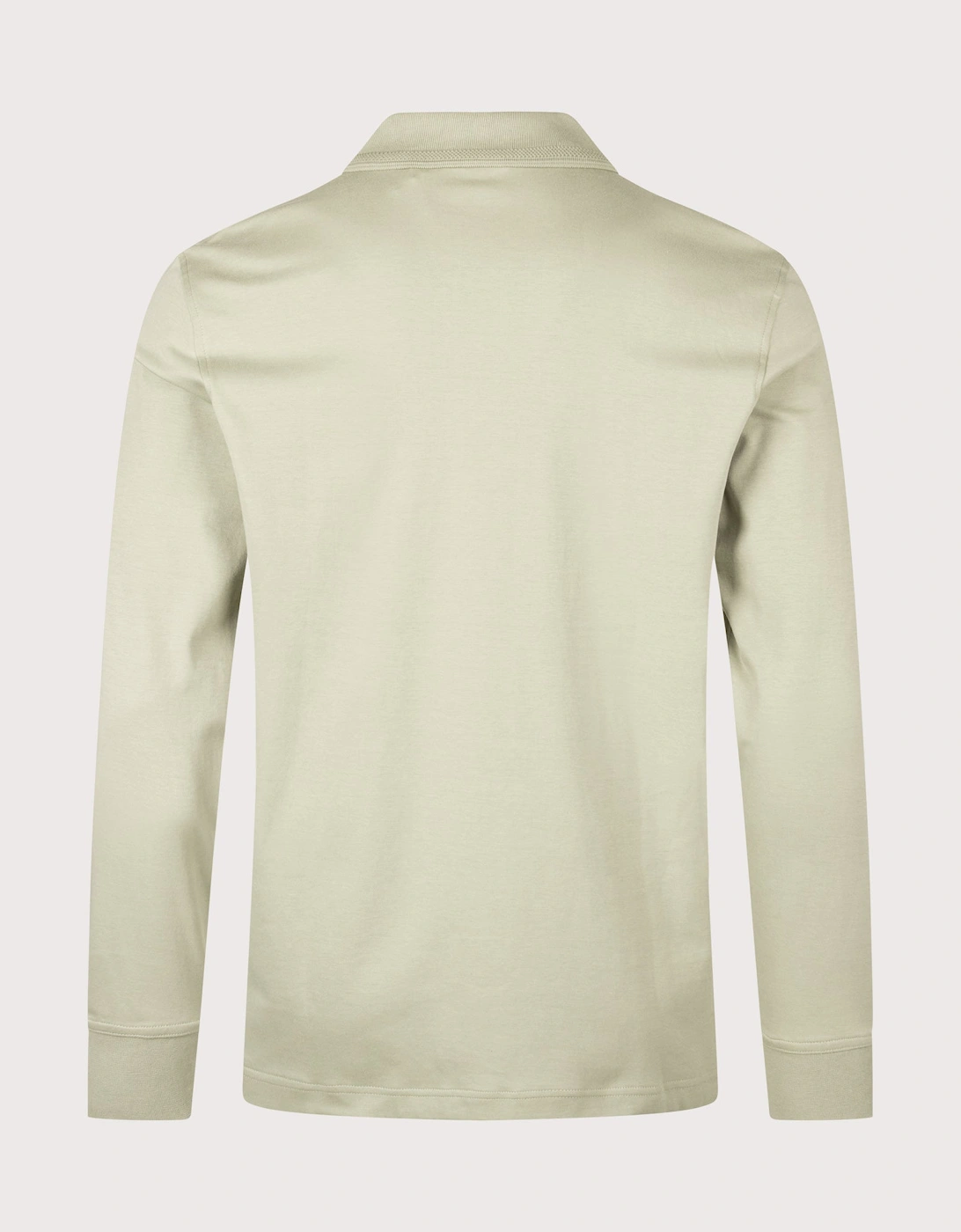 Regular Fit Piqué Interlock Long Sleeve Polo Shirt