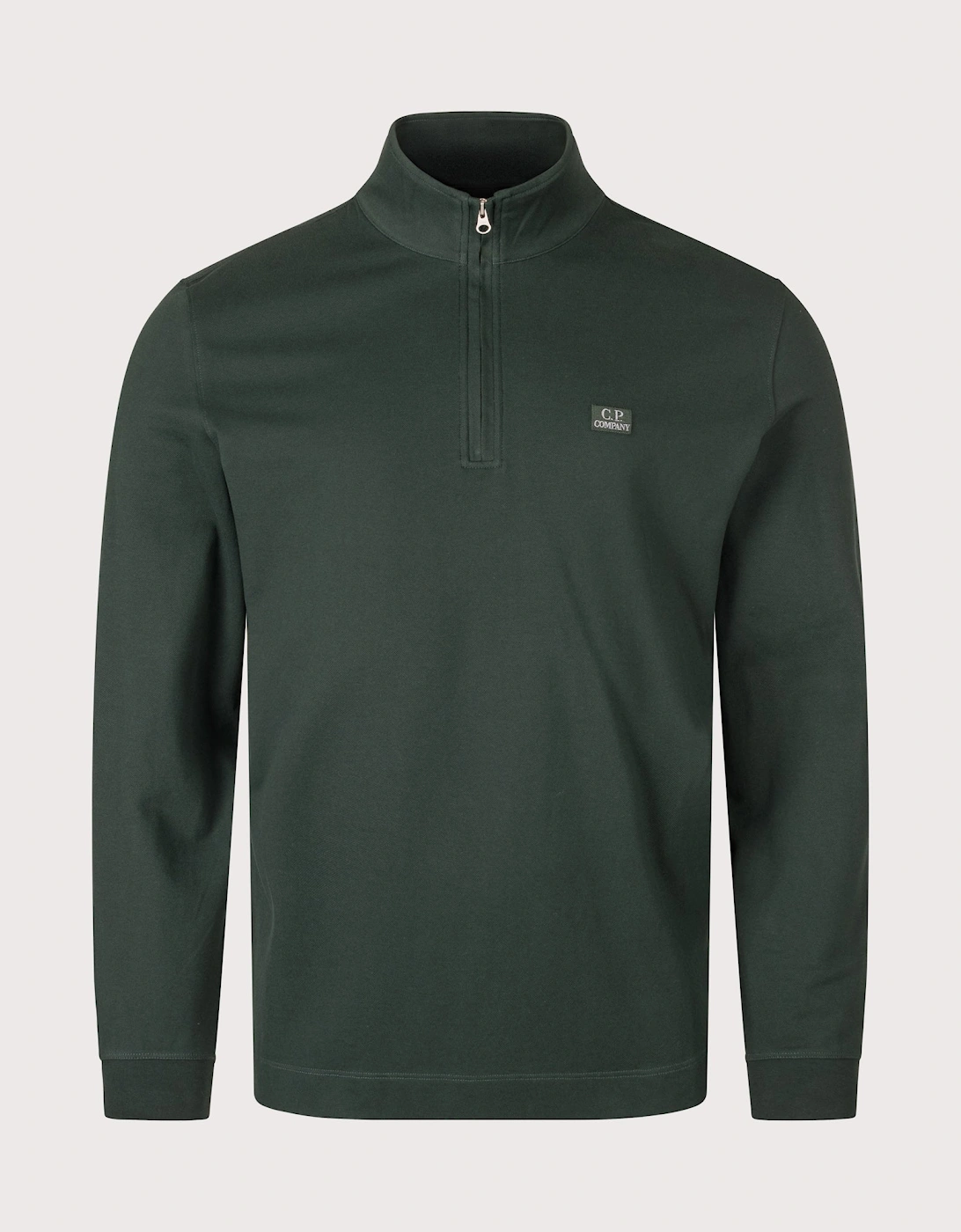Stretch Piquet Quarter Zip Sweatshirt