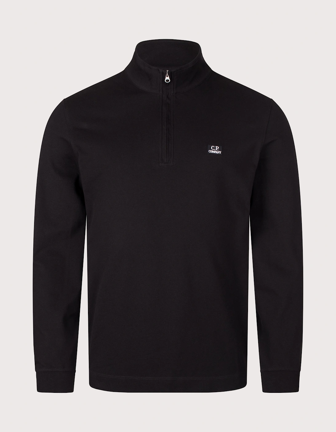 Stretch Piquet Quarter Zip Sweatshirt