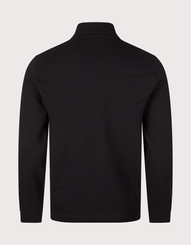 Stretch Piquet Quarter Zip Sweatshirt
