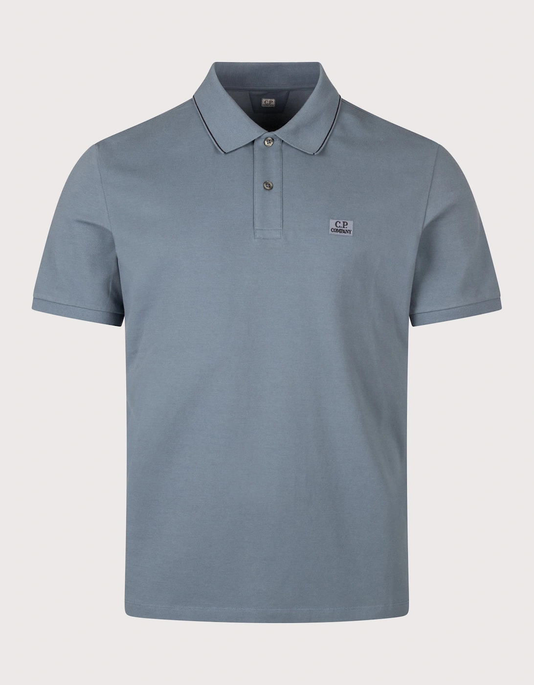 Regular Fit Stretch Piquet Striped Collar Polo Shirt