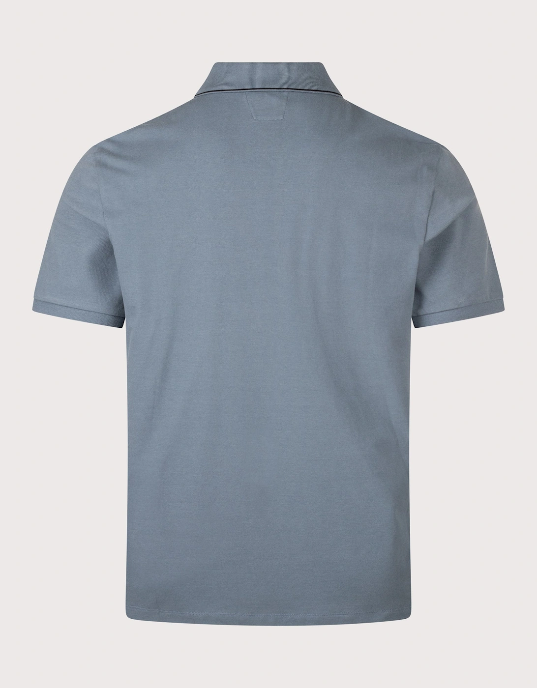 Regular Fit Stretch Piquet Striped Collar Polo Shirt