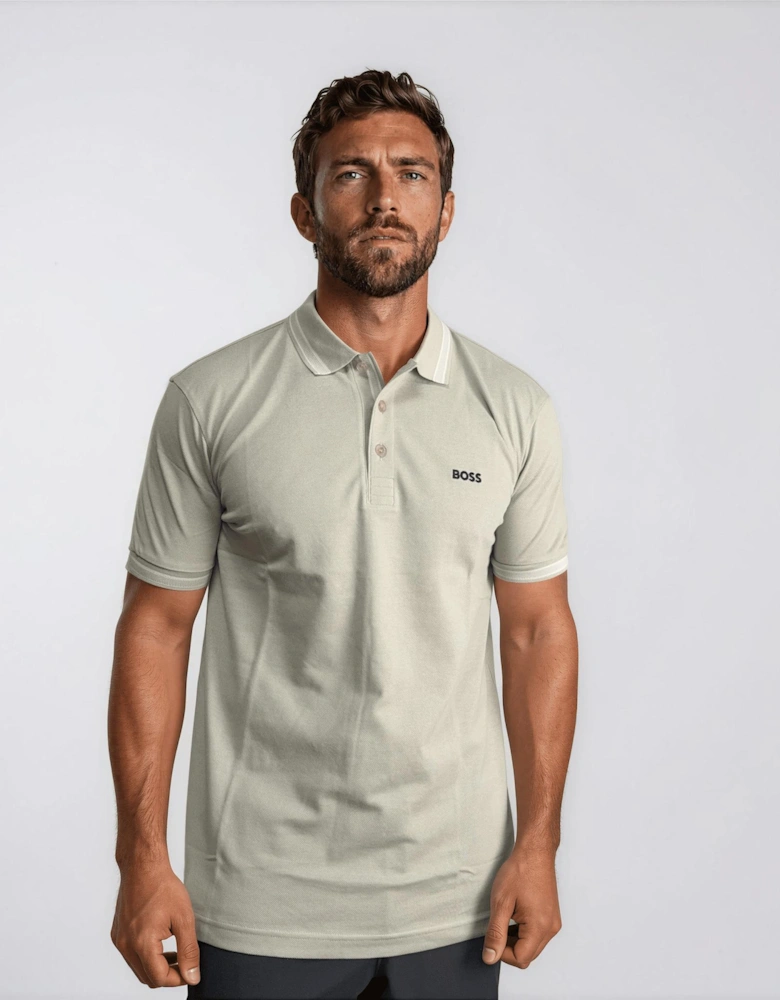 Boss Paddy Polo Shirt in Light Beige