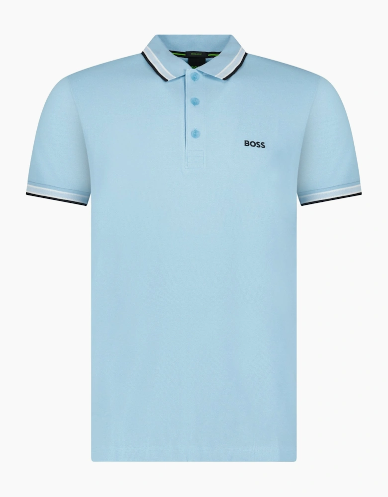 Boss Paddy Polo Shirt in Pastel Blue