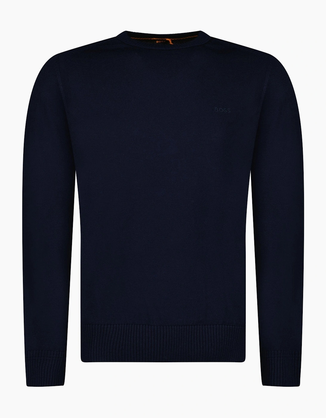 Boss Men's Boss Avac Crew Neck Knit Jumper in Navy
