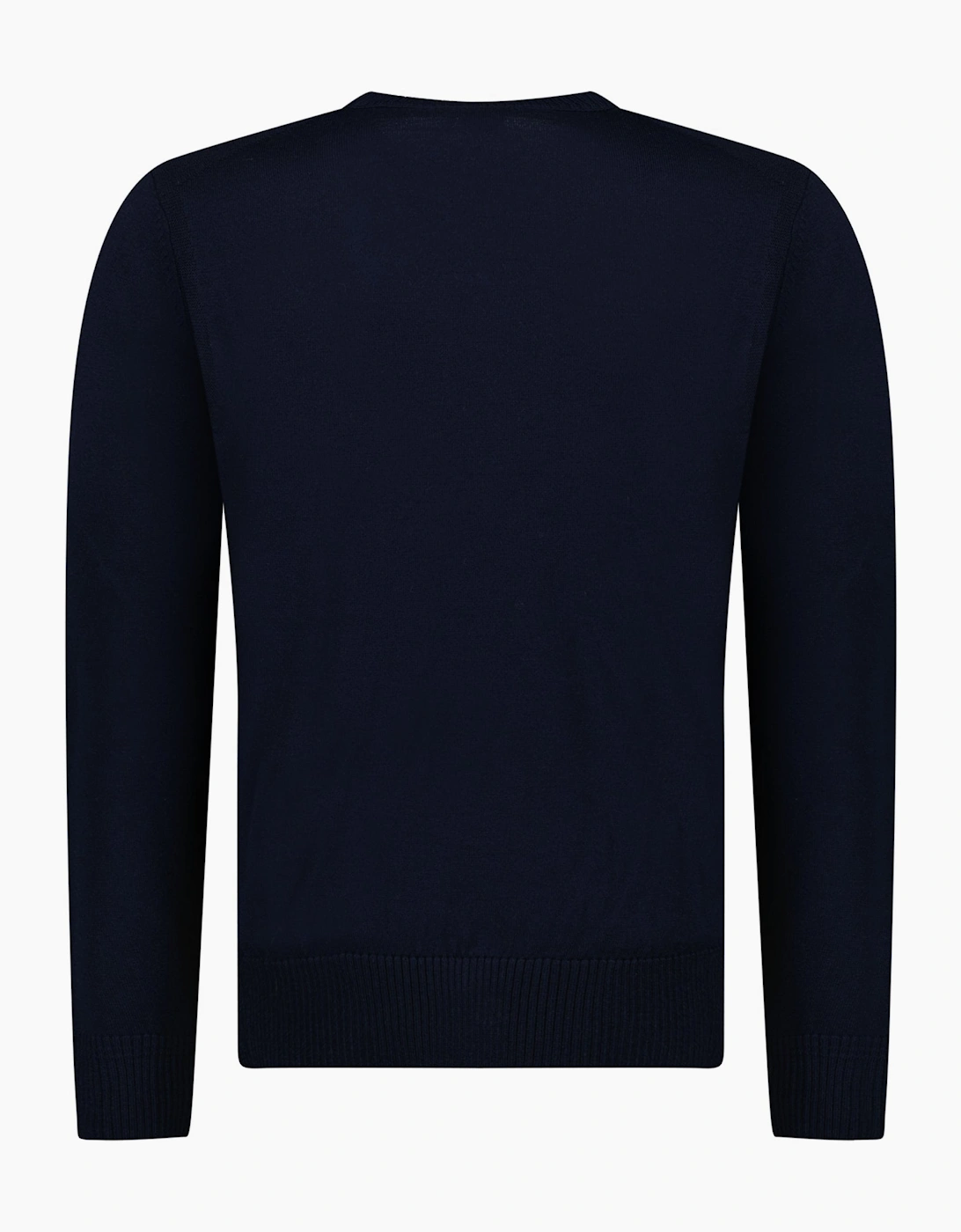 Boss Avac Crew Neck Knit Jumper in Navy