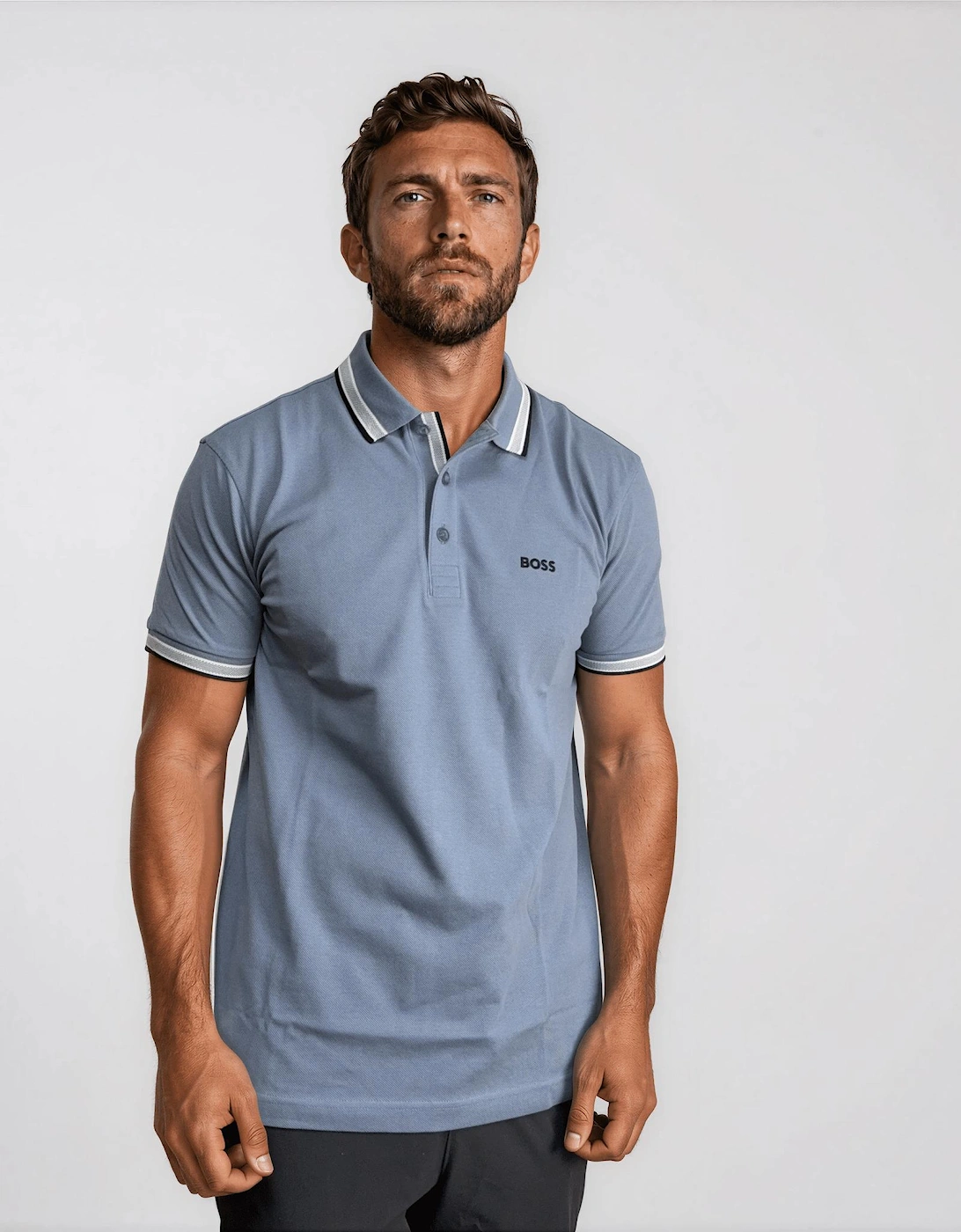Boss Paddy Polo Shirt in Open Blue
