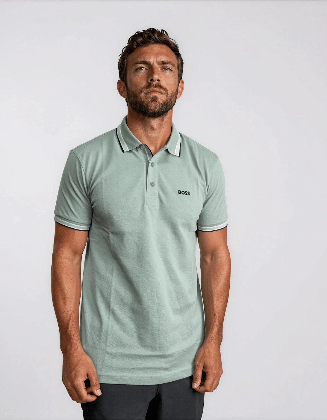 Boss Paddy Polo Shirt in Open Green